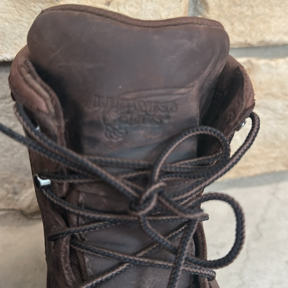 Red Wing #2443 Brown Safety Toe Work Boots - Picture 9 of 14
